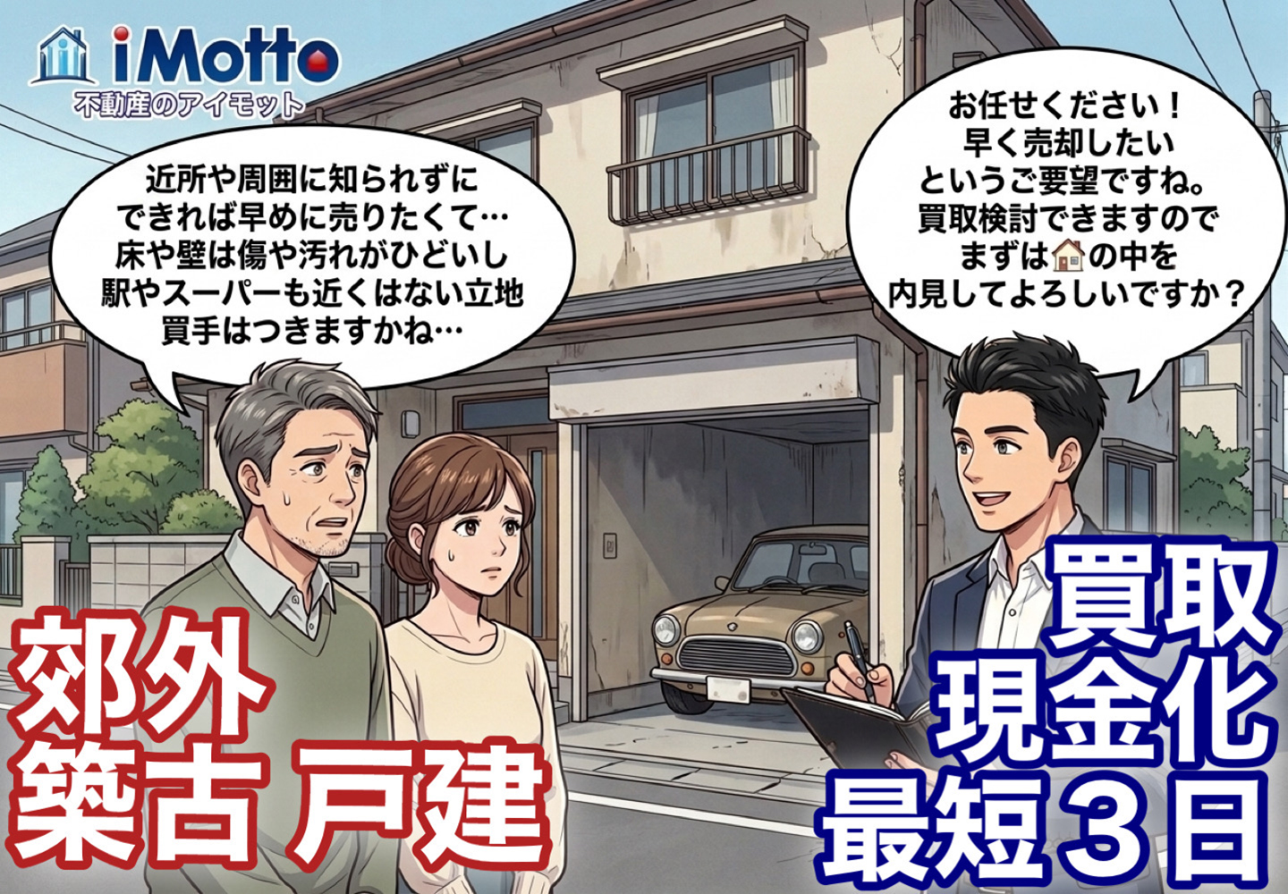 不動産のお悩み、アイモットにご相談ください